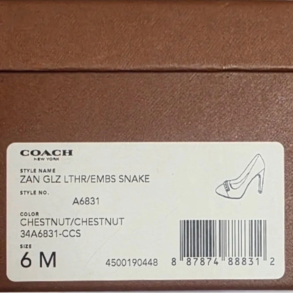 Vintage Coach Dark Brown Leather Heels - Picture 8 of 9